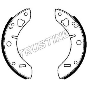 Jeu de mâchoires de frein TRUSTING [094.202]
