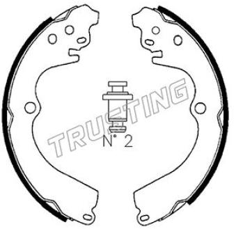 Jeu de mâchoires de frein TRUSTING OEM 26257AA030