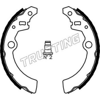 Jeu de mâchoires de frein TRUSTING [110.335]