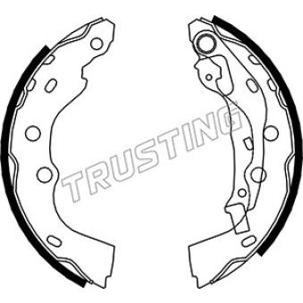 Jeu de mâchoires de frein TRUSTING OEM 5320080EC0