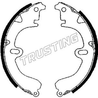 Jeu de mâchoires de frein TRUSTING OEM 0449720080