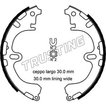 Jeu de mâchoires de frein TRUSTING OEM 0449512071