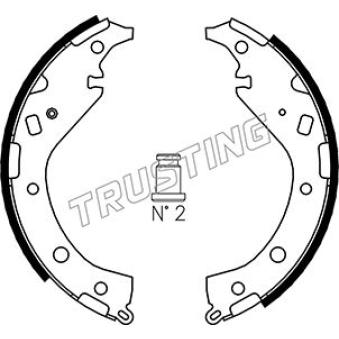 Jeu de mâchoires de frein TRUSTING OEM 0449542050
