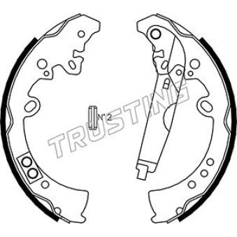 Jeu de mâchoires de frein TRUSTING OEM 044950K070