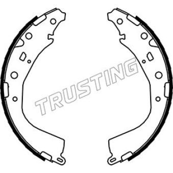 Jeu de mâchoires de frein TRUSTING OEM 0449535250