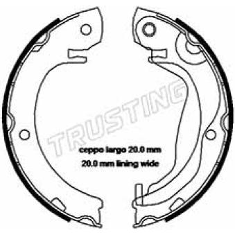 Jeu de mâchoires de frein, frein de stationnement TRUSTING OEM 044950F010