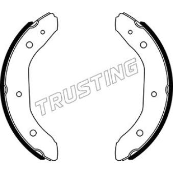 Jeu de mâchoires de frein TRUSTING [115.335]