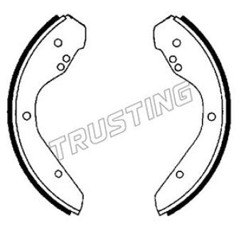 Jeu de mâchoires de frein TRUSTING OEM 113698237QX