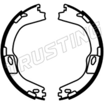 Jeu de mâchoires de frein, frein de stationnement TRUSTING [253.686]