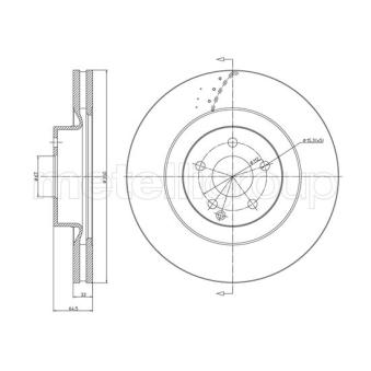 Jeu de 2 disques de frein avant TRUSTING OEM A2214211112