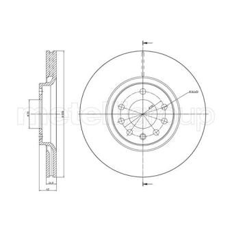 Jeu de 2 disques de frein avant TRUSTING OEM 9194477