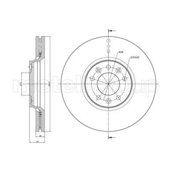 Jeu de 2 disques de frein avant TRUSTING OEM 4249K0