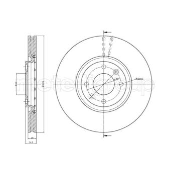 Jeu de 2 disques de frein avant TRUSTING OEM 424964 Jeu de 2 disques de frein avant TRUSTING OEM 424964