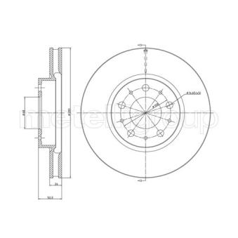 Jeu de 2 disques de frein avant TRUSTING OEM 271788 Jeu de 2 disques de frein avant TRUSTING OEM 271788