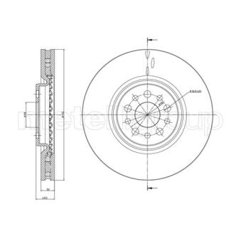 Jeu de 2 disques de frein avant TRUSTING OEM 9464640588