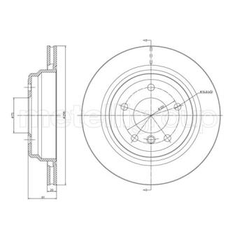Jeu de 2 disques de frein arrière TRUSTING OEM 34211163153