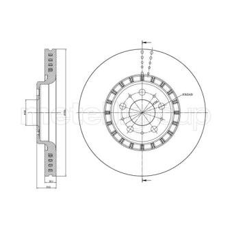 Jeu de 2 disques de frein avant TRUSTING OEM 306573015