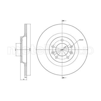 Jeu de 2 disques de frein arrière TRUSTING OEM 424972 Jeu de 2 disques de frein arrière TRUSTING OEM 424972