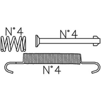 Kit d'accessoires, mâchoire de frein TRUSTING [K393]