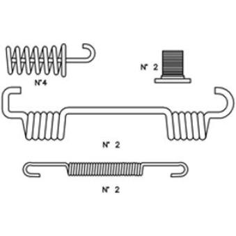 Kit d'accessoires, mâchoire de frein TRUSTING [K421]