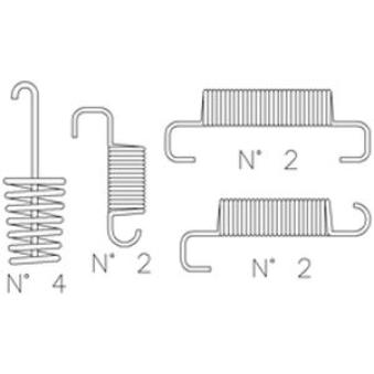 Kit d'accessoires, mâchoire de frein TRUSTING [K440]