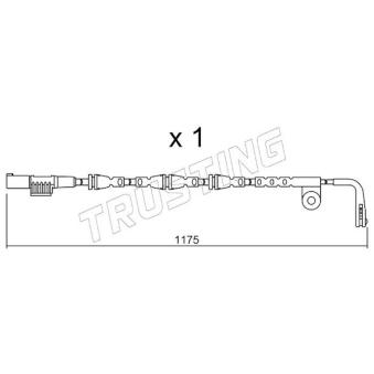 Contact d'avertissement, usure des plaquettes de frein TRUSTING OEM SEM500070