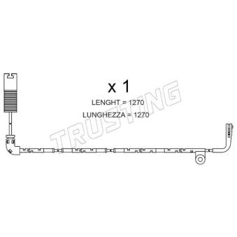 Contact d'avertissement, usure des plaquettes de frein TRUSTING OEM S0E500030 Contact d'avertissement, usure des plaquettes de frein TRUSTING OEM S0E500030