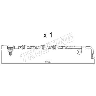 Contact d'avertissement, usure des plaquettes de frein TRUSTING OEM SEM500062