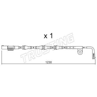 Contact d'avertissement, usure des plaquettes de frein TRUSTING OEM SEM500080