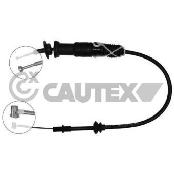 Tirette à câble, commande d'embrayage CAUTEX 010083