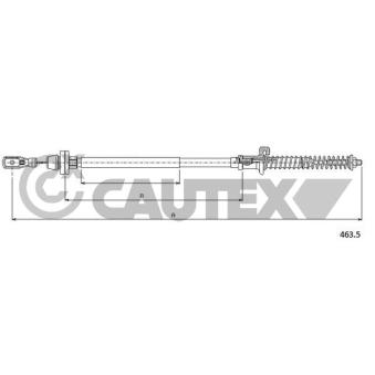 Câble d'accélération CAUTEX [018927]