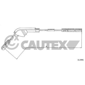 Tirette à câble, frein de stationnement CAUTEX OEM 522599