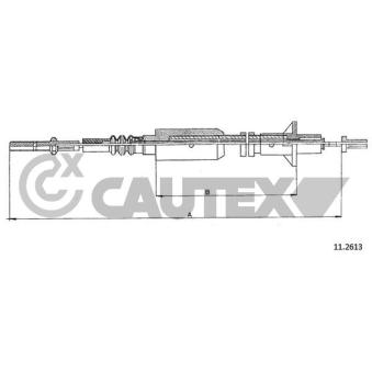 Tirette à câble, commande d'embrayage CAUTEX [489094]