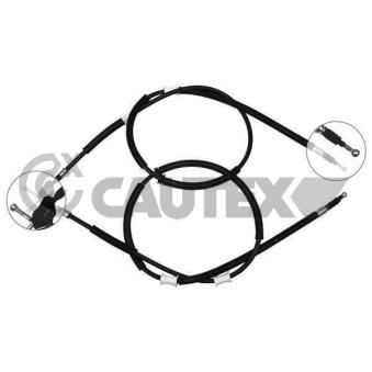 Tirette à câble, frein de stationnement CAUTEX OEM 522453