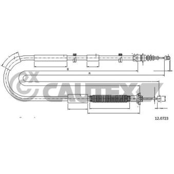 Tirette à câble, frein de stationnement CAUTEX OEM 51702642