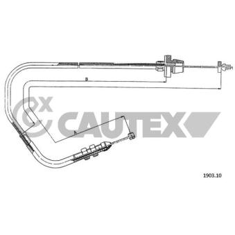 Câble d'accélération CAUTEX OEM 7699907