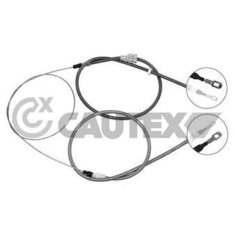 Tirette à câble, frein de stationnement CAUTEX 761363