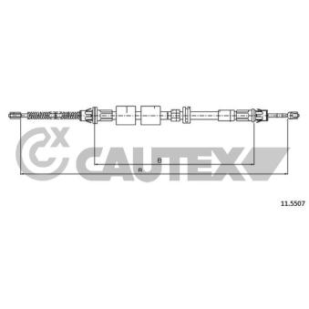 Tirette à câble, frein de stationnement CAUTEX OEM 1005567
