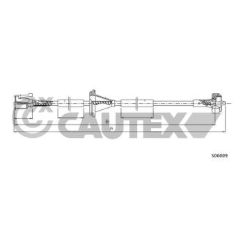 Câble flexible de commande de compteur CAUTEX [761829]