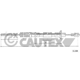 Tirette à câble, commande d'embrayage CAUTEX 761905