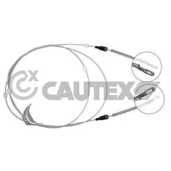 Tirette à câble, frein de stationnement CAUTEX 761963
