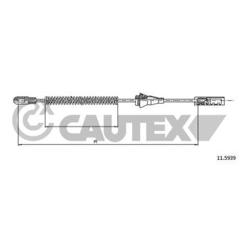 Tirette à câble, frein de stationnement CAUTEX OEM 522417