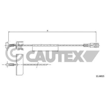 Tirette à câble, frein de stationnement CAUTEX OEM 4421104