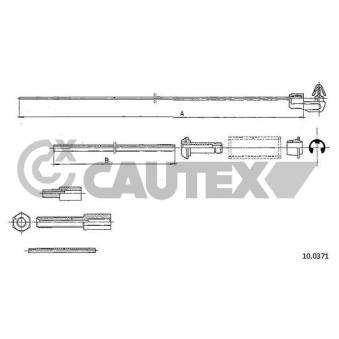 Câble d'accélération CAUTEX OEM 7700558746