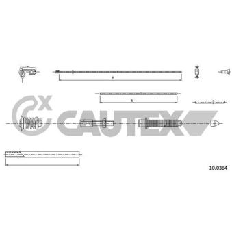 Câble d'accélération CAUTEX OEM 7700637536