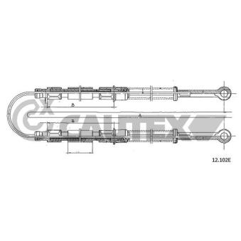 Tirette à câble, frein de stationnement CAUTEX 762575