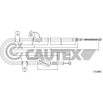 Tirette à câble, frein de stationnement CAUTEX 762623