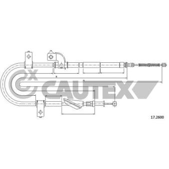 Tirette à câble, frein de stationnement CAUTEX 762627