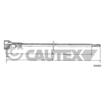 Câble flexible de commande de compteur CAUTEX OEM 133957809A