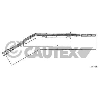 Tirette à câble, frein de stationnement CAUTEX OEM 113609791j
